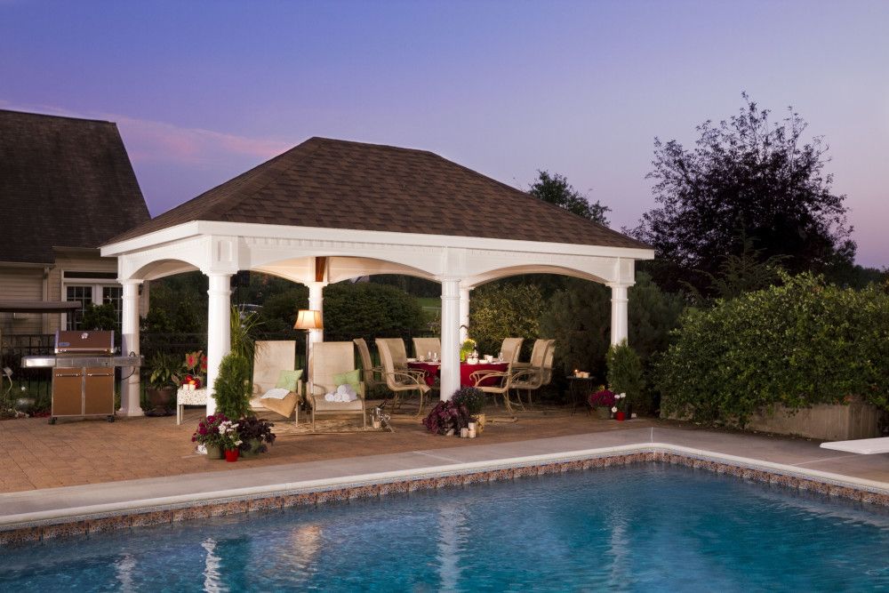 Arched vinyl pavilion