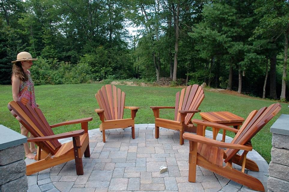 Adirondack Chair With Ottoman