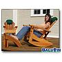 Ottoman and Adirondack Rocker